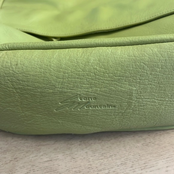 Stone Mountain leather purse. Like new. Silver Hardware. Shoulder length strap - Picture 3 of 6